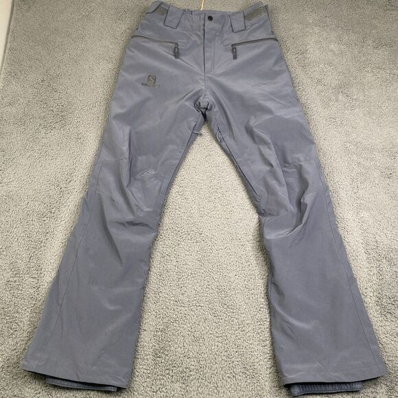 Salomon Snow Pants Mens Small Gray Advanced Skin Dry Snowboard SEE - Picture 1 of 15
